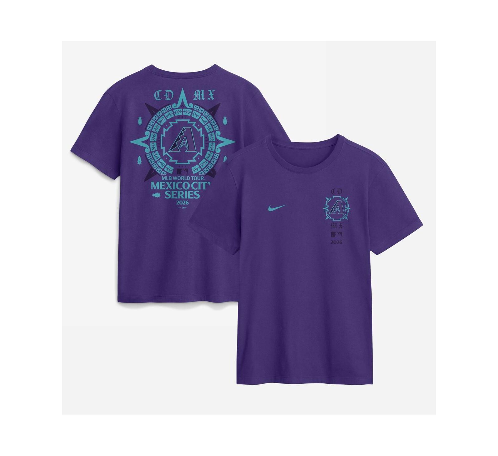 Мужская футболка Nike Purple Arizona Diamondbacks MLB World Tour: Mexico City Series Graphic