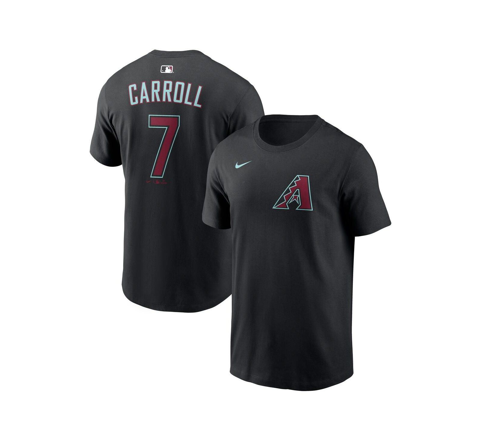 Nike Men's Corbin Carroll Black Arizona Diamondbacks Name & Number T-Shirt
