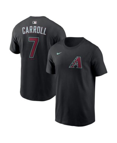 Nike Men's Corbin Carroll Black Arizona Diamondbacks Name & Number T-Shirt