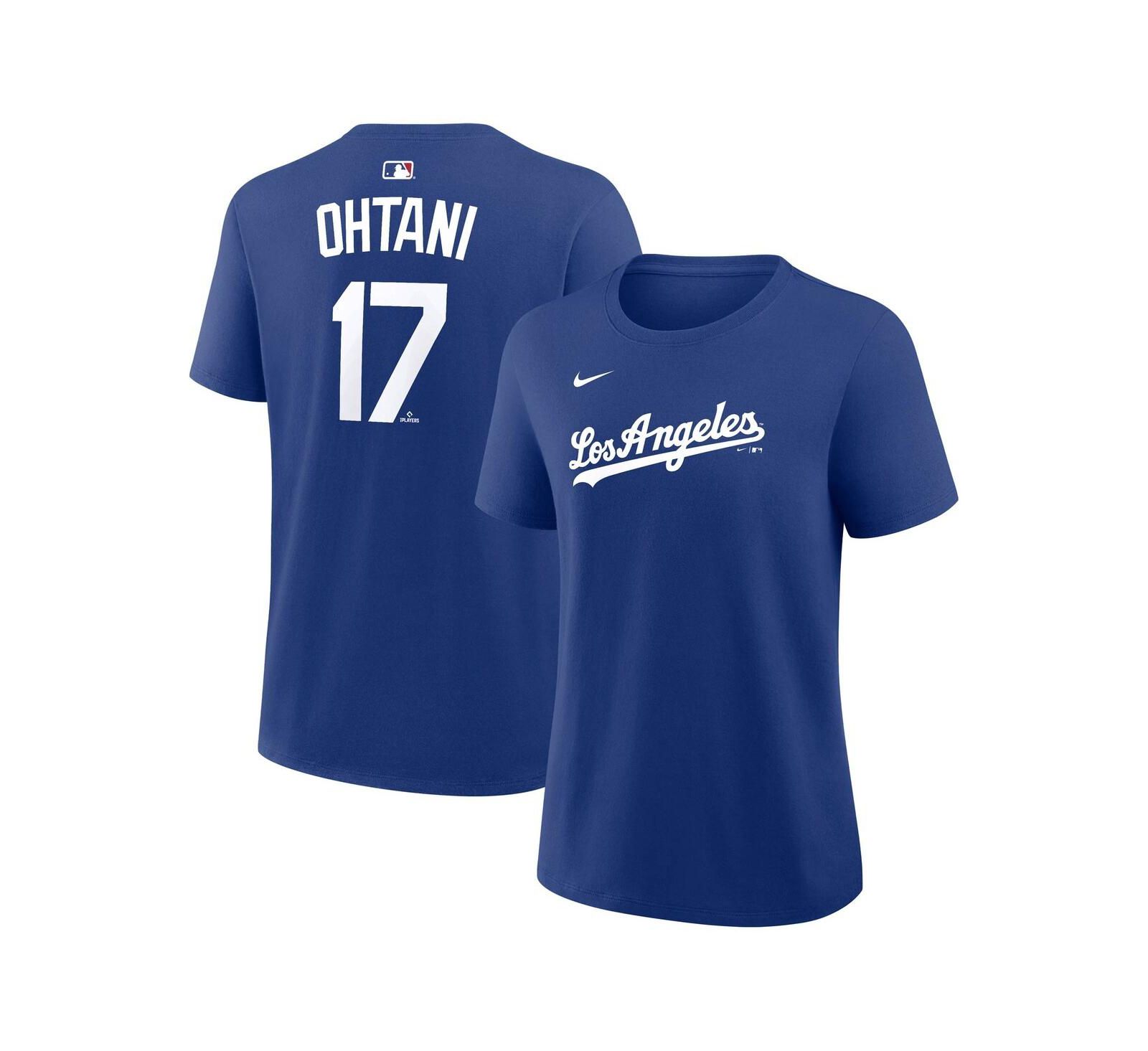 Футболка Nike Women's Shohei Ohtani Royal Los Angeles Dodgers Name and Number