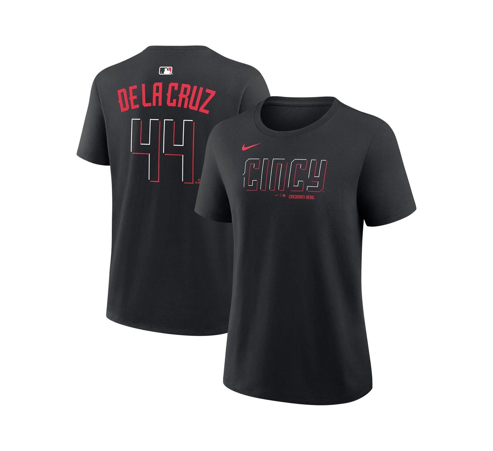 Nike Women's Elly De La Cruz Black Cincinnati Reds Name and Number T-Shirt
