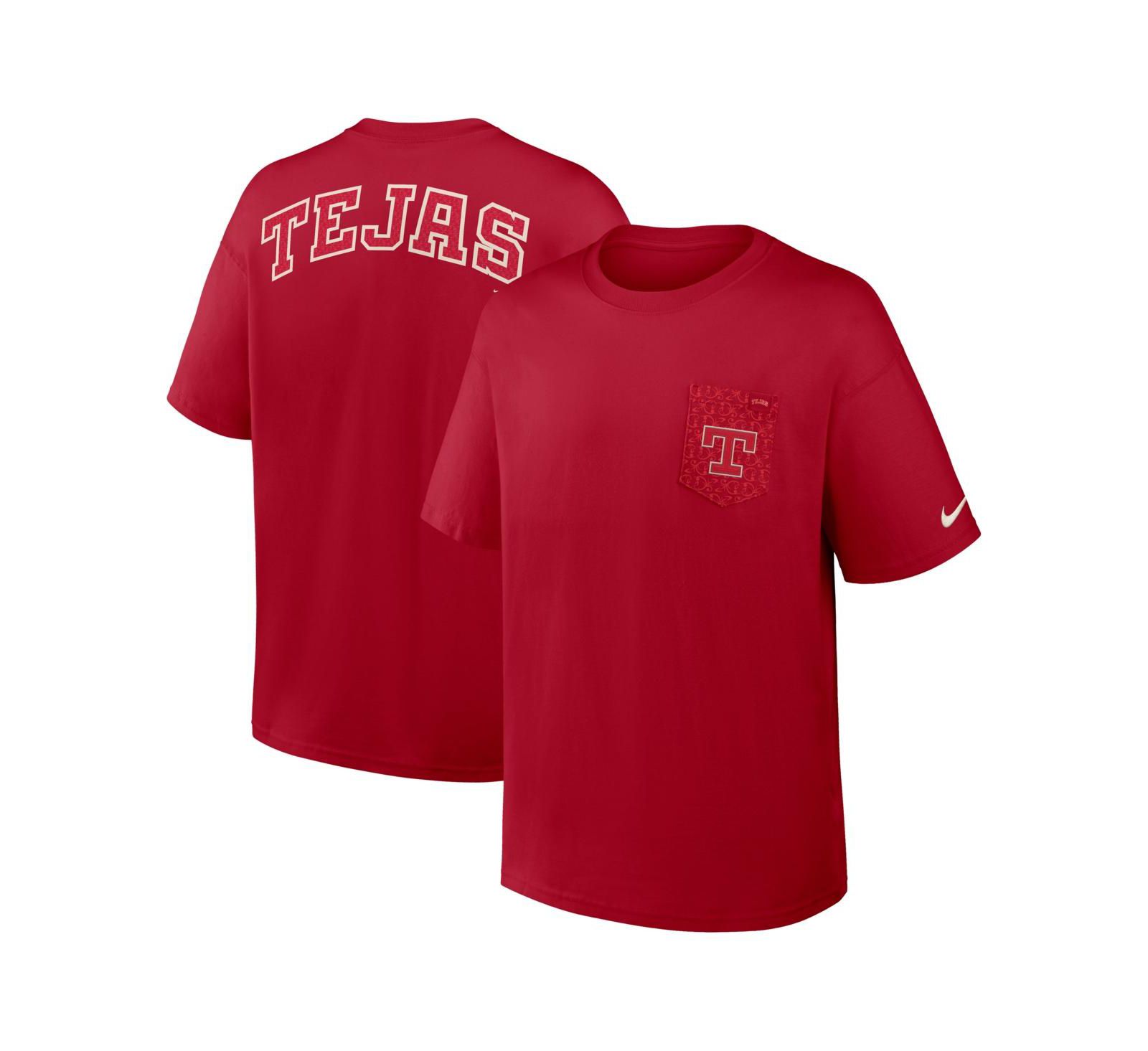 Nike Men's Red Texas Rangers City Connect Max90 Pocket T-Shirt
