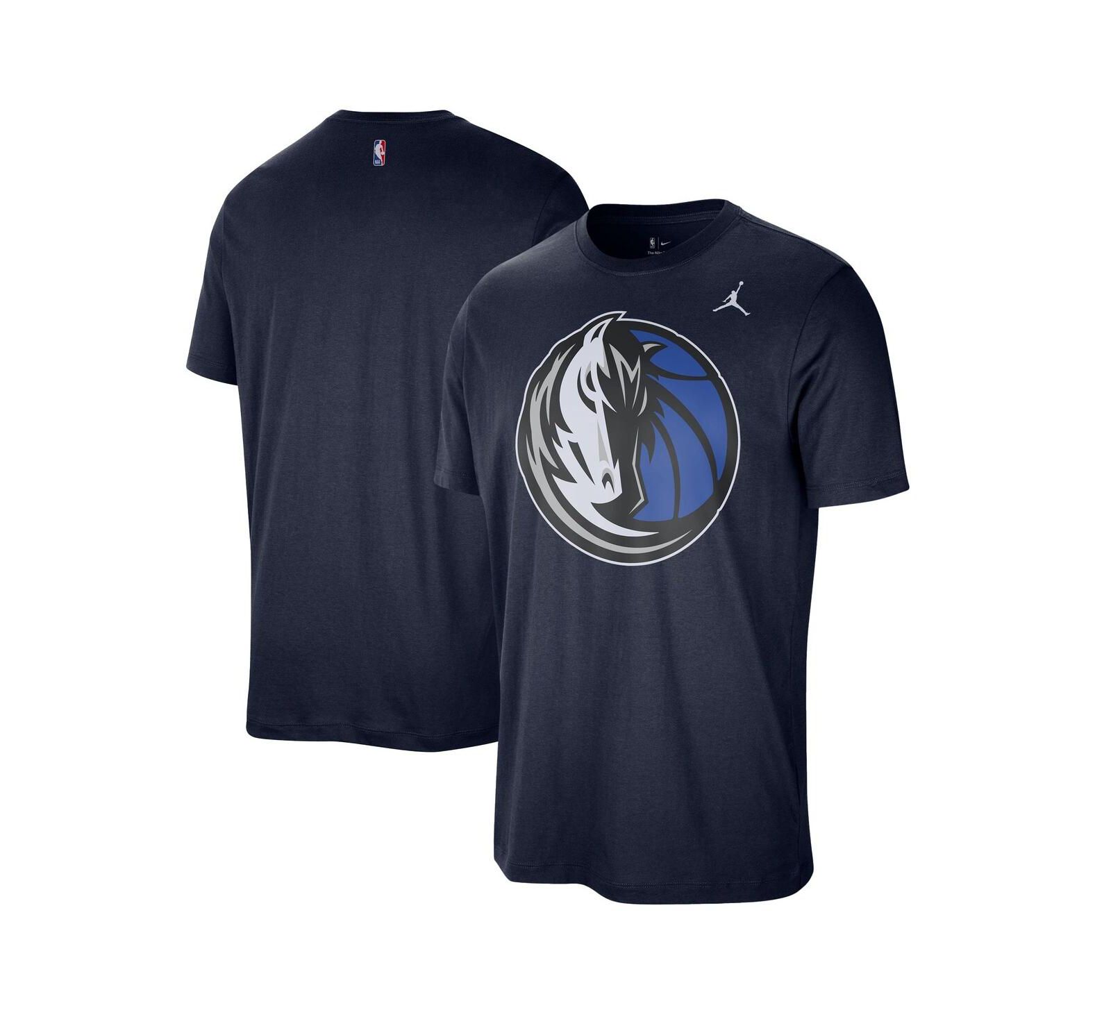 Мужская футболка Jordan Dallas Mavericks Statement Edition Essential темно-синего цвета