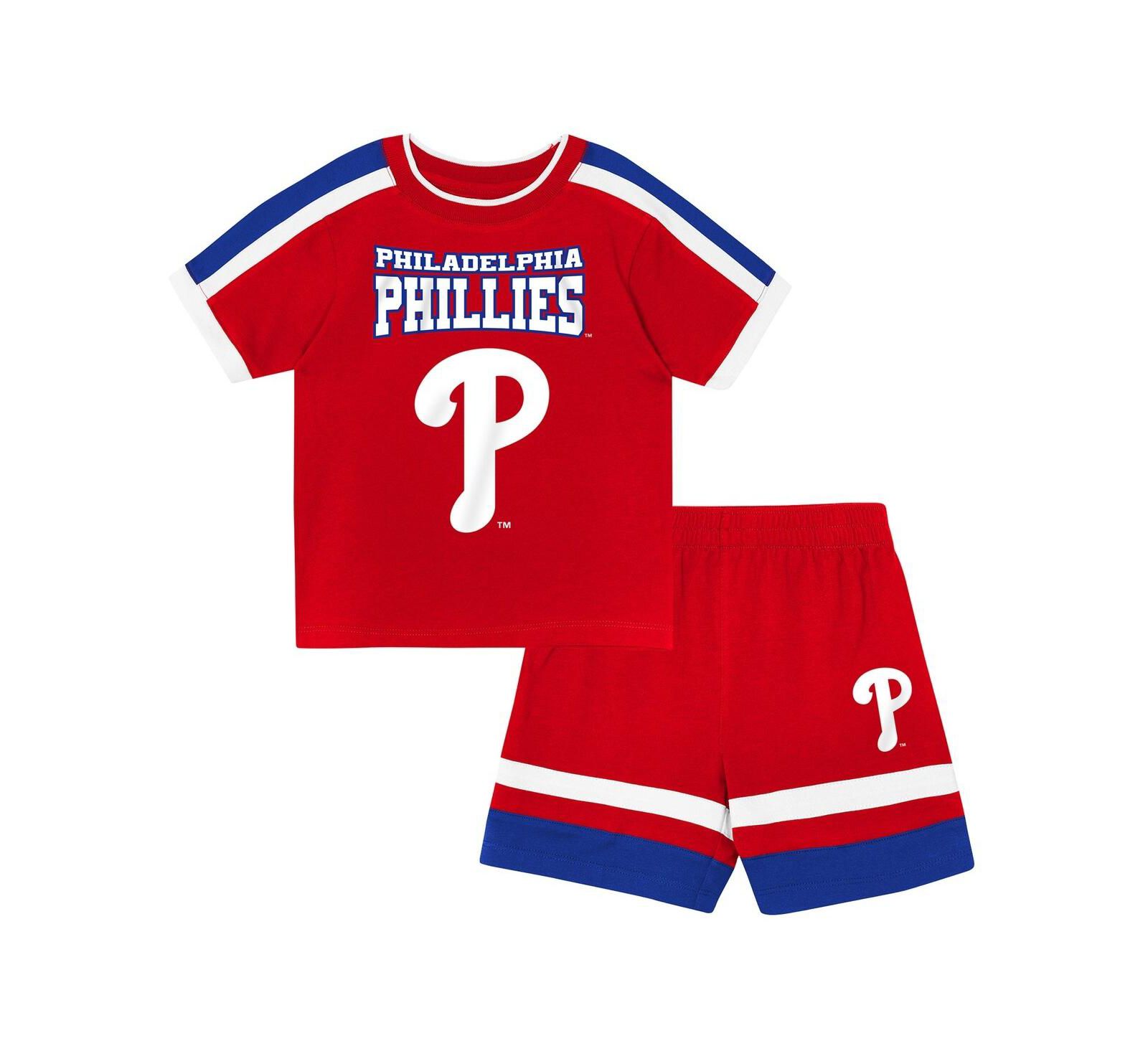 Outerstuff Детский набор (2 шт.): футболка и шорты Philadelphia Phillies, красный