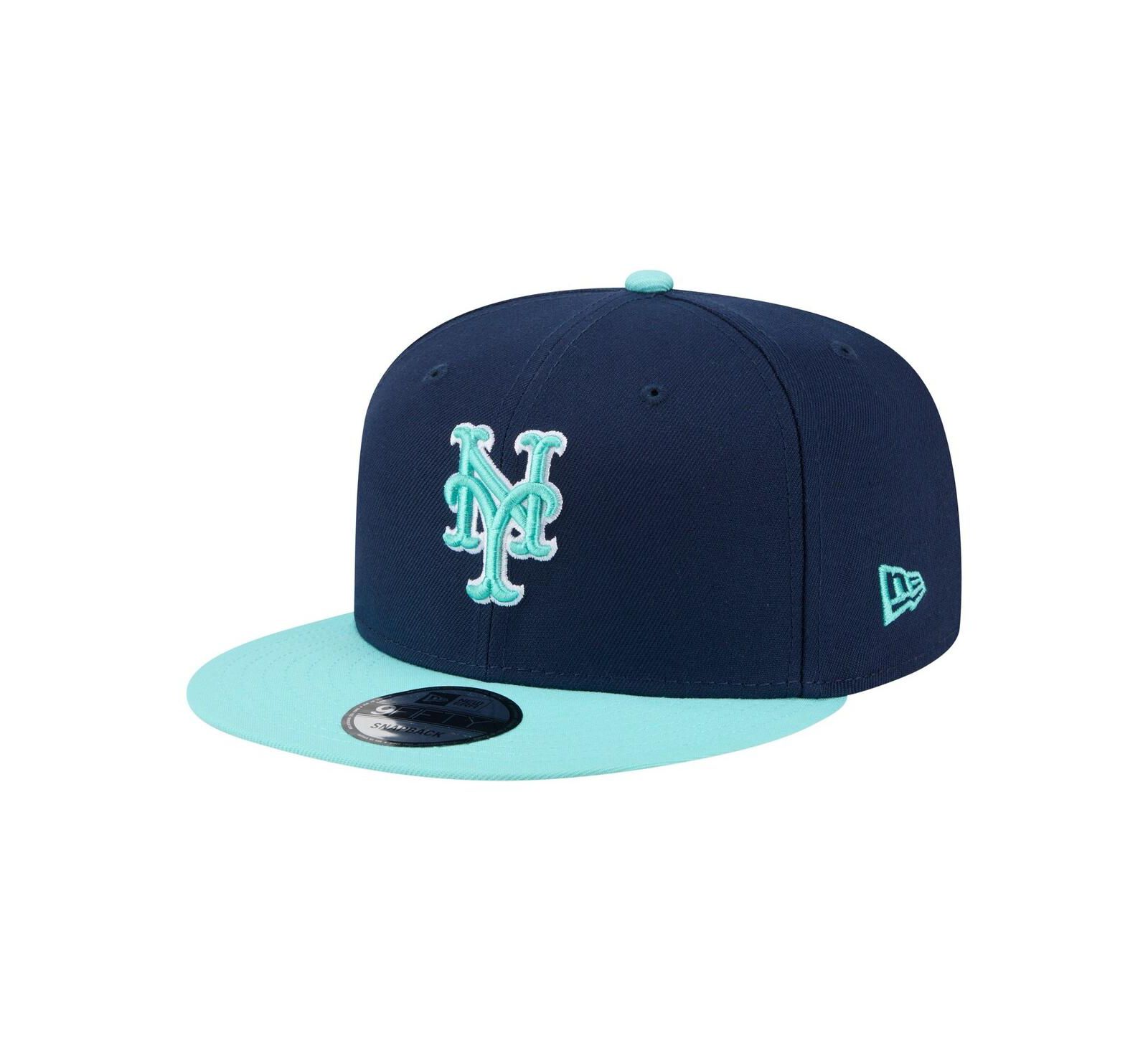 New Era Мужская кепка 9FIFTY Snapback New York Mets Navy/Turquoise Two-Tone