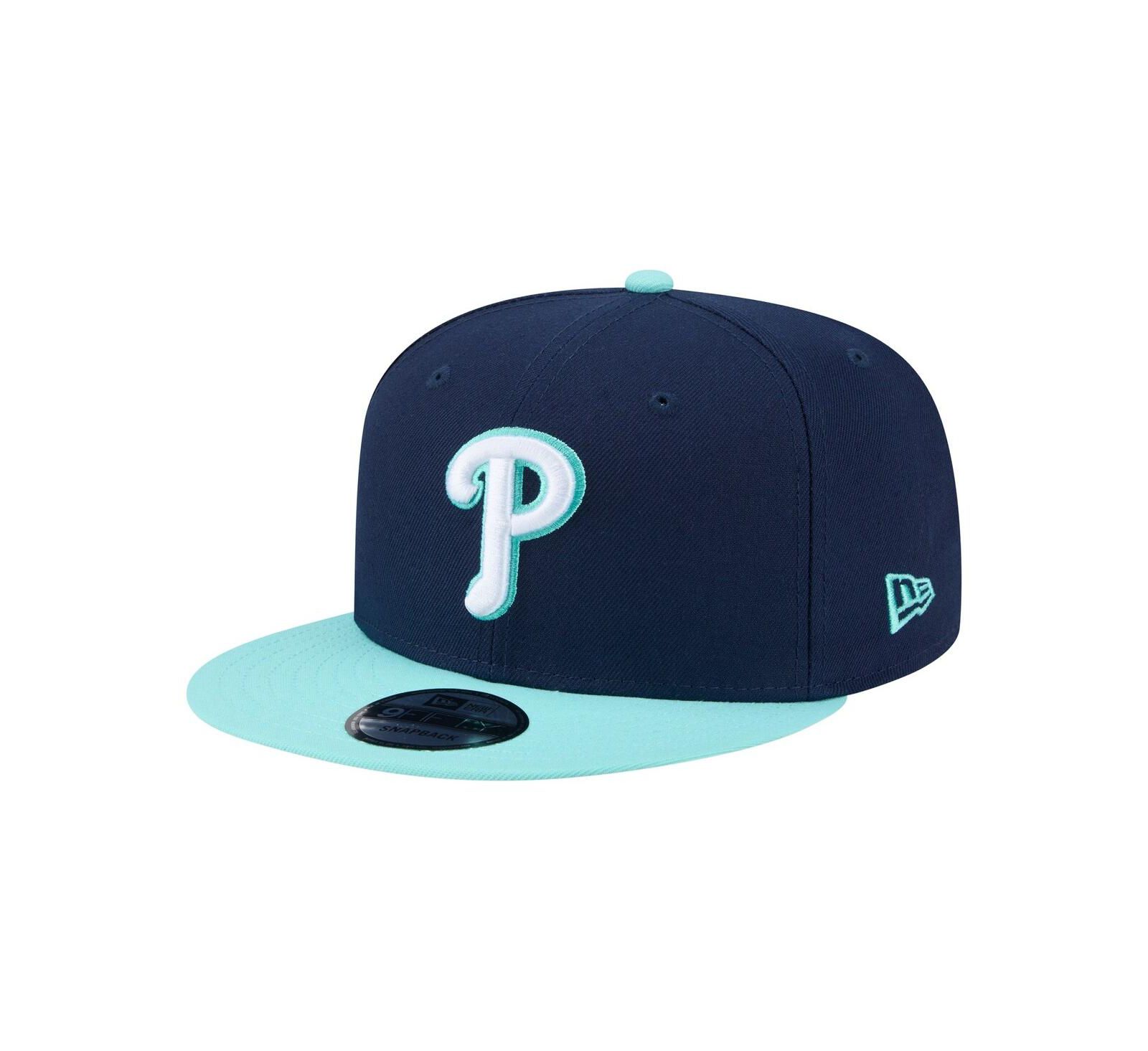 Мужская кепка New Era 9FIFTY Snapback Philadelphia Phillies, двухцветная, Navy/Turquoise
