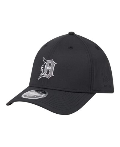 Кепка New Era Men's Black Detroit Tigers Metallic 39THIRTY M-Crown Flex
