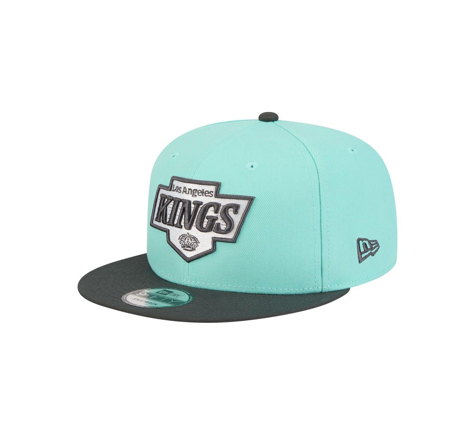 New Era Men's Turquoise/Charcoal Los Angeles Kings Two-Tone Color Pack 9FIFTY Snapback Hat