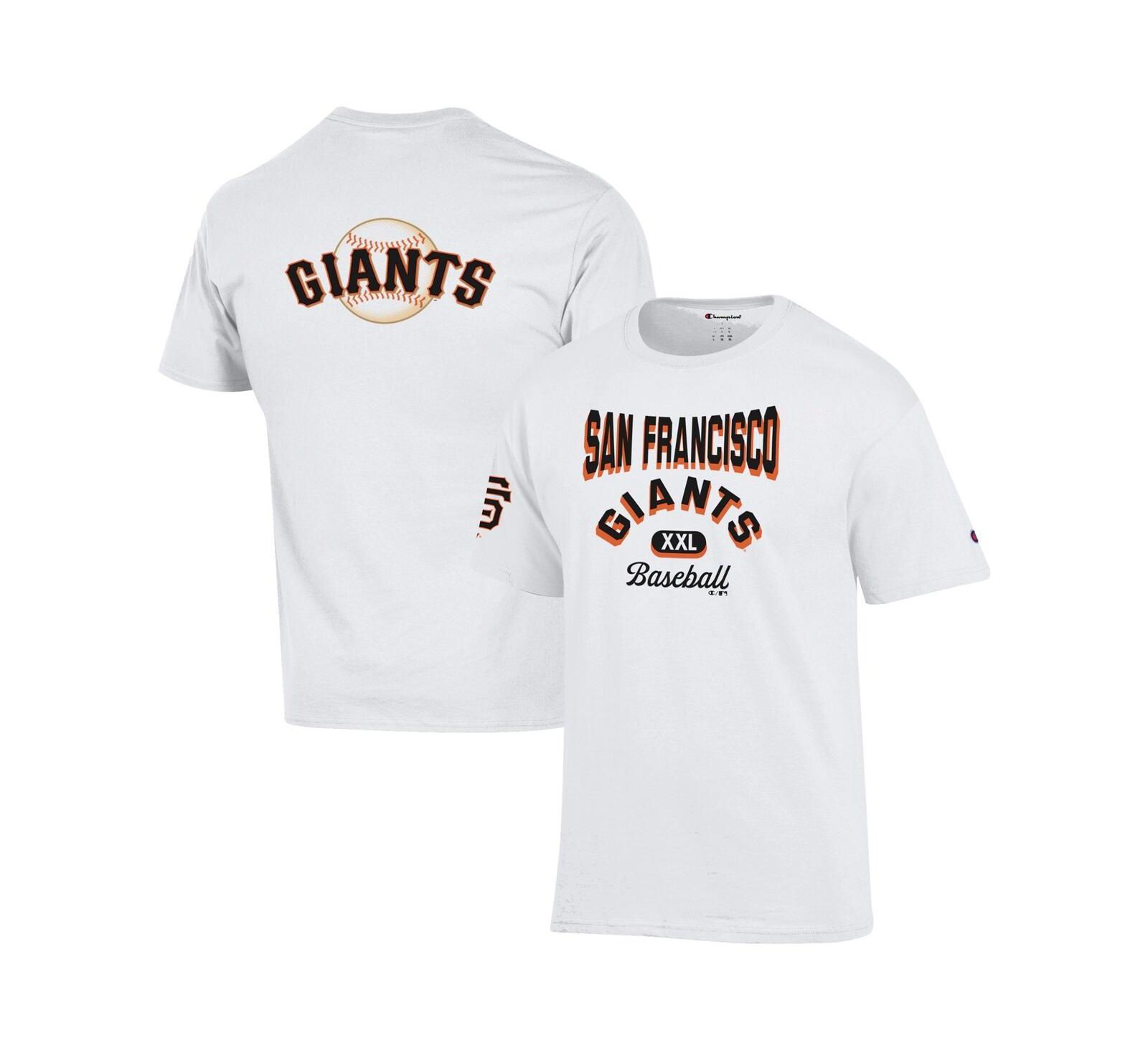 Мужская футболка Champion White San Francisco Giants 3-Hit Jersey