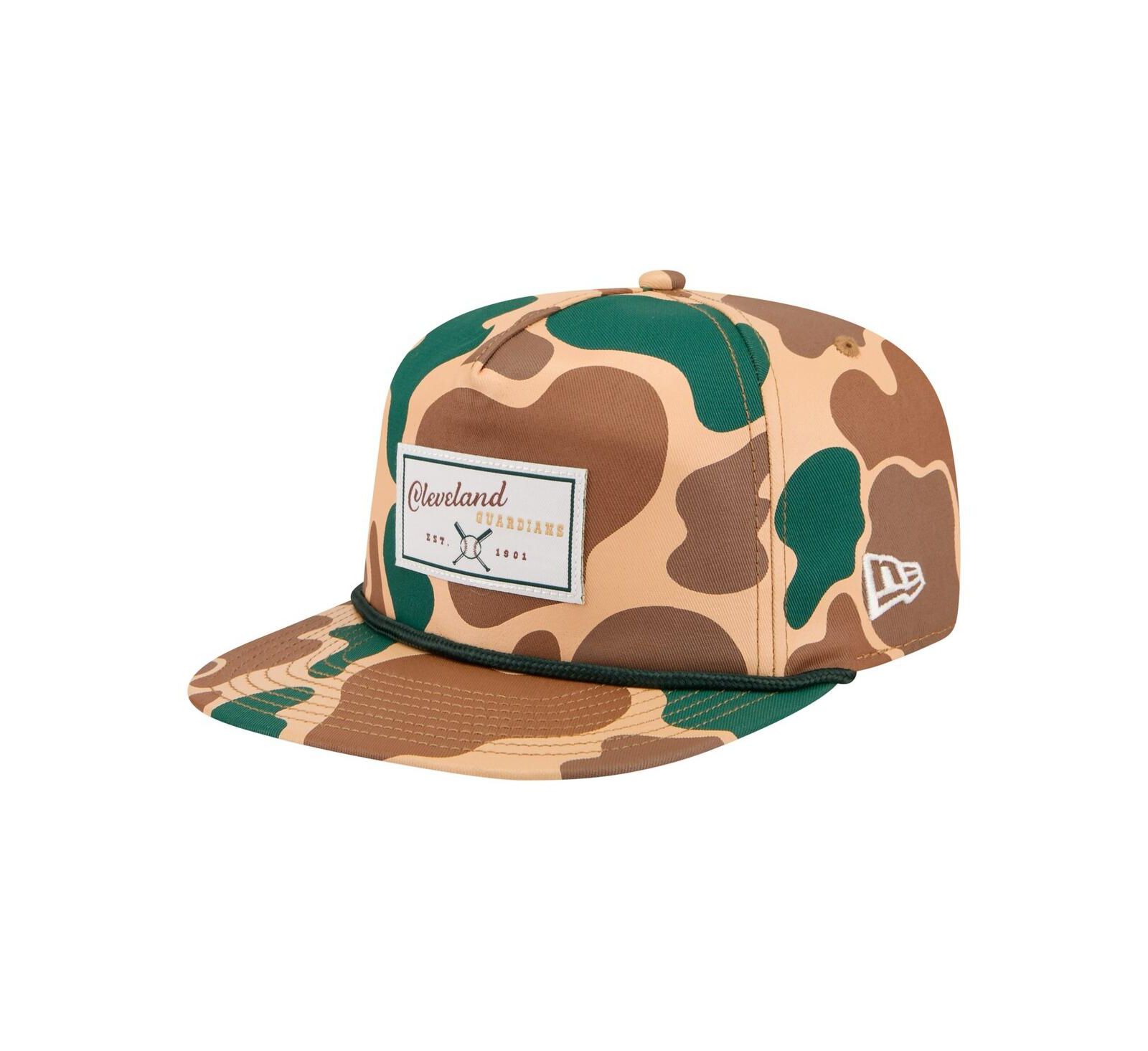 New Era Men's Duck Camo Cleveland Guardians 19TWENTY Adjustable Hat