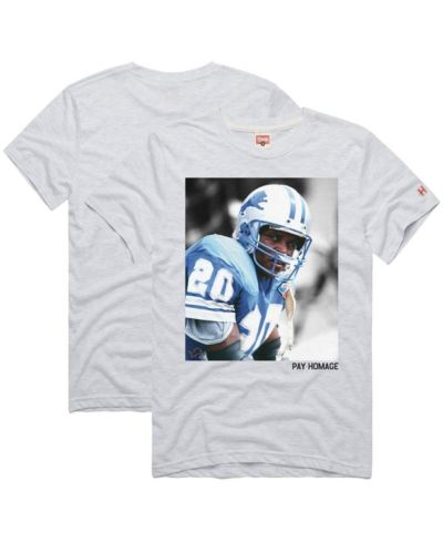 Homage Мужская и Женская футболка Barry Sanders Detroit Lions Tri-Blend