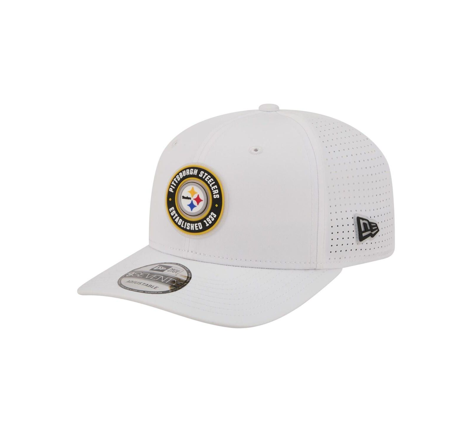 Мужская регулируемая кепка New Era Pittsburgh Steelers COOLERA 9SEVENTY, белая