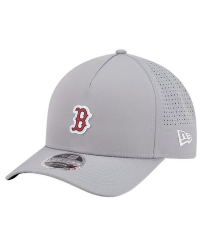 Мужская кепка New Era Gray Boston Red Sox Micro Logo 9FORTY M-Crown A-Frame Adjustable