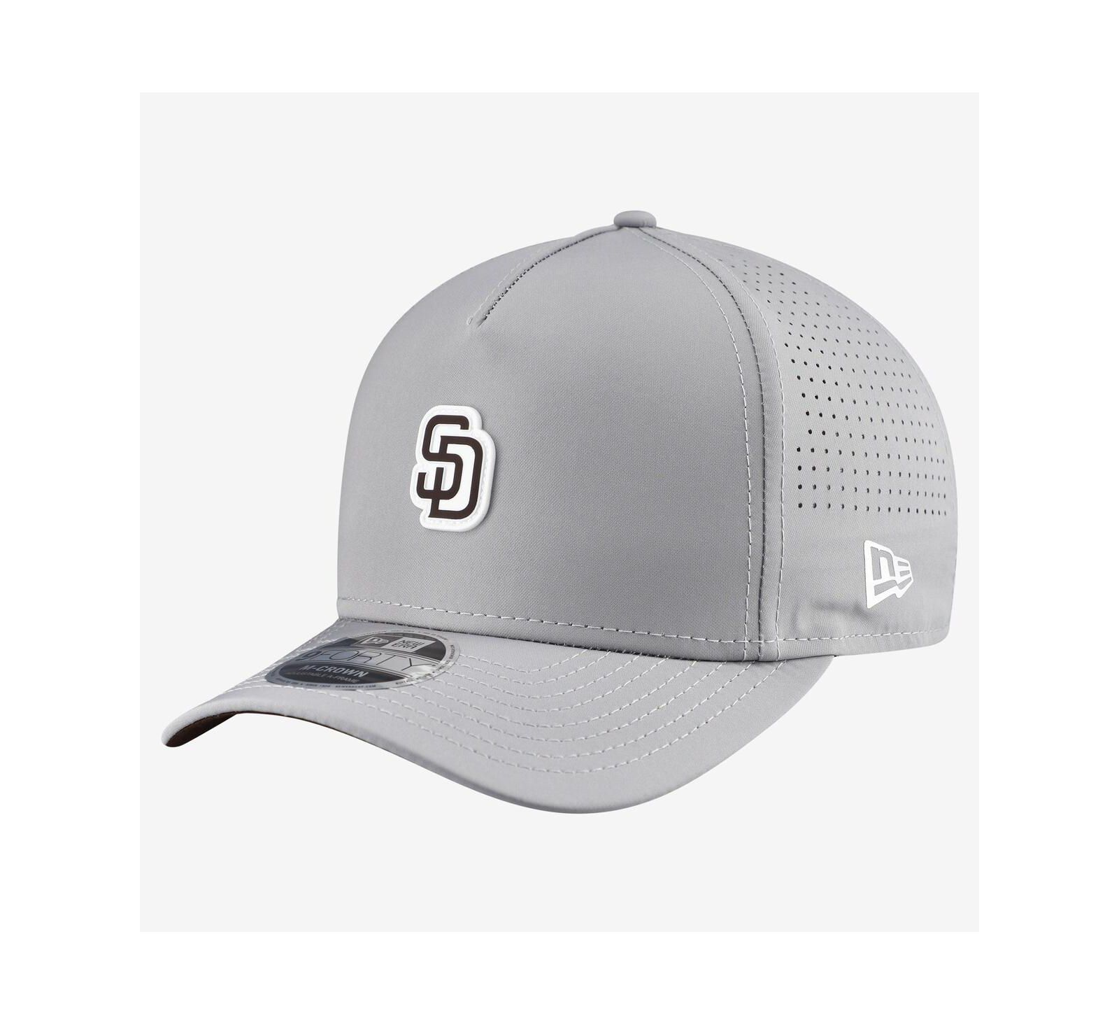 Мужская кепка New Era Gray San Diego Padres Micro Logo 9FORTY M-Crown A-Frame Adjustable
