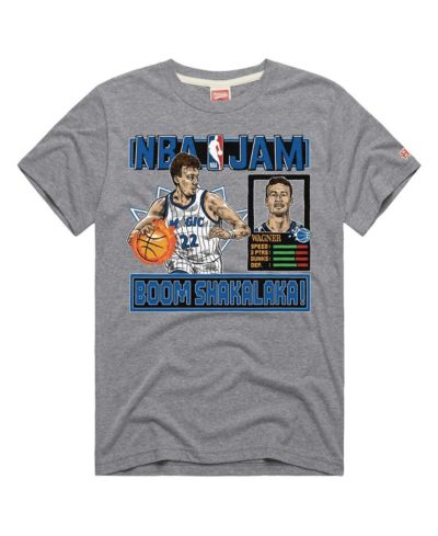 Футболка Homage Franz Wagner Orlando Magic NBA Jam для мужчин и женщин, серая