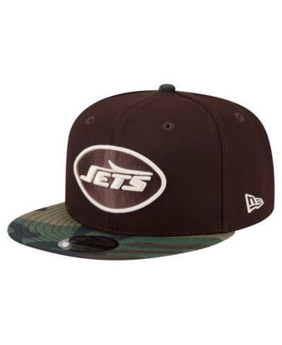 Мужская кепка New Era 9FIFTY Snapback, темно-коричневый цвет, New York Jets Burnt Wood Camo
