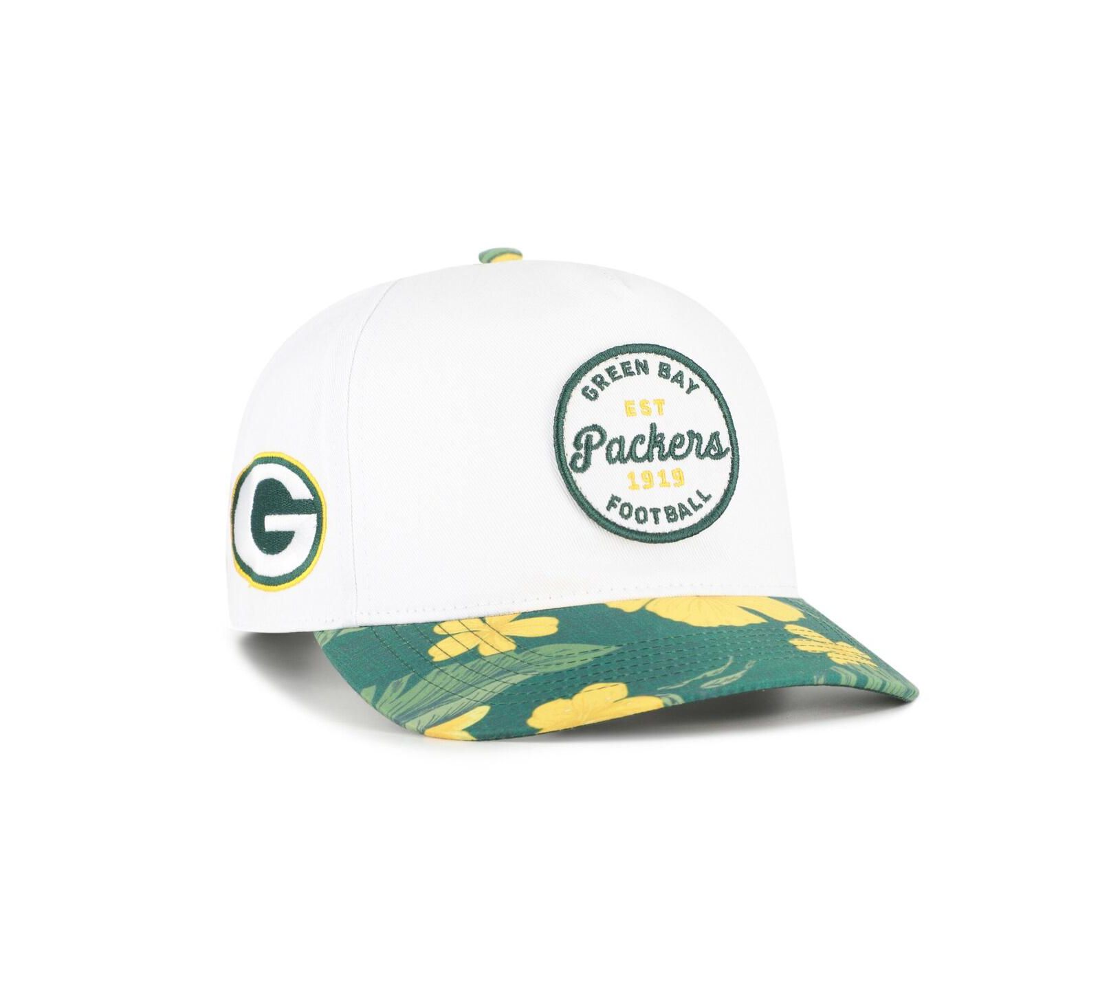 Регулируемая кепка '47 Brand Men's White/Green Bay Packers Beach Side Hitch