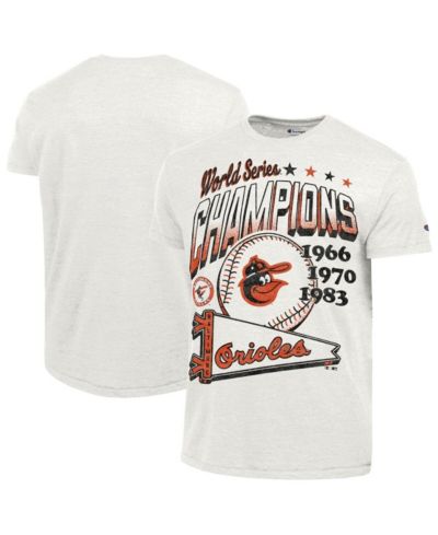 Champion Men's White Baltimore Orioles Winning Tradition Cooperstown Tri-Blend T-Shirt
