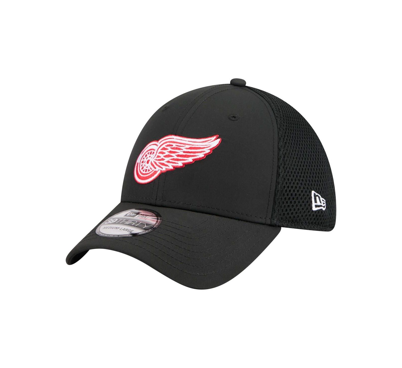 Мужская кепка New Era Detroit Red Wings Logo 39THIRTY Flex черная