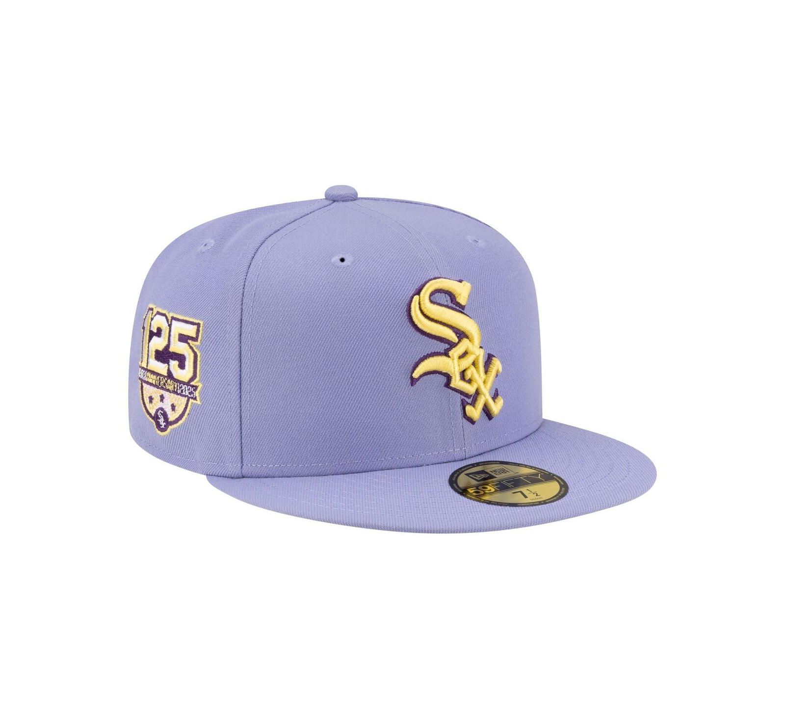 New Era Men's Light Purple Chicago White Sox Lavender Bloom 59FIFTY Fitted Hat