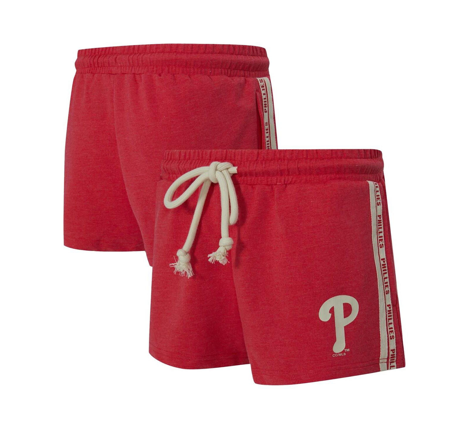 Concepts Sport Women's Red Philadelphia Phillies Birch French Terry Shorts