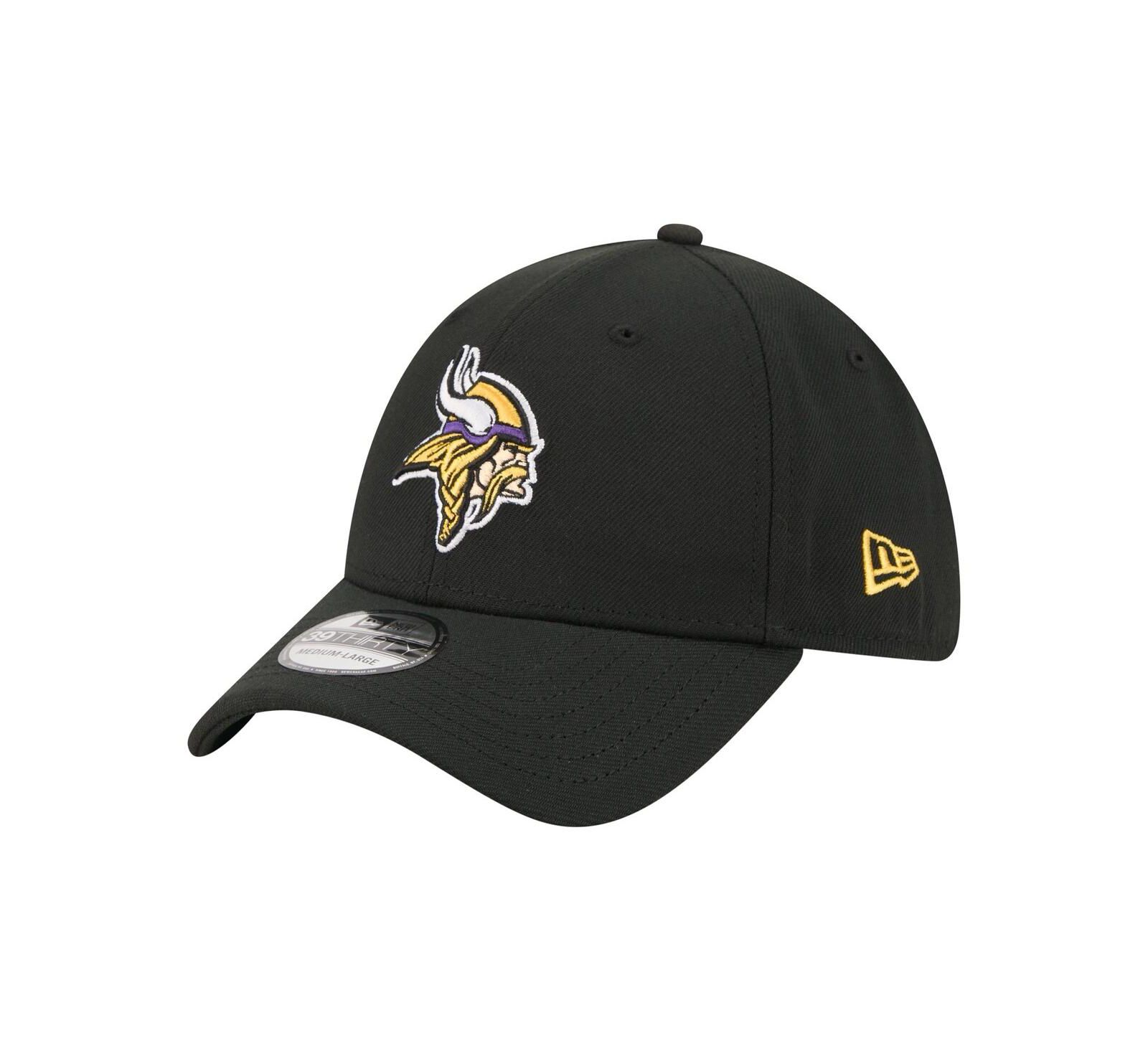 Кепка New Era Men's Black Minnesota Vikings 39THIRTY Flex