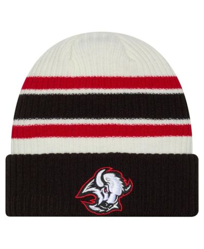 Мужская вязаная шапка New Era Buffalo Sabres Vintage Cuffed, кремовый/черный