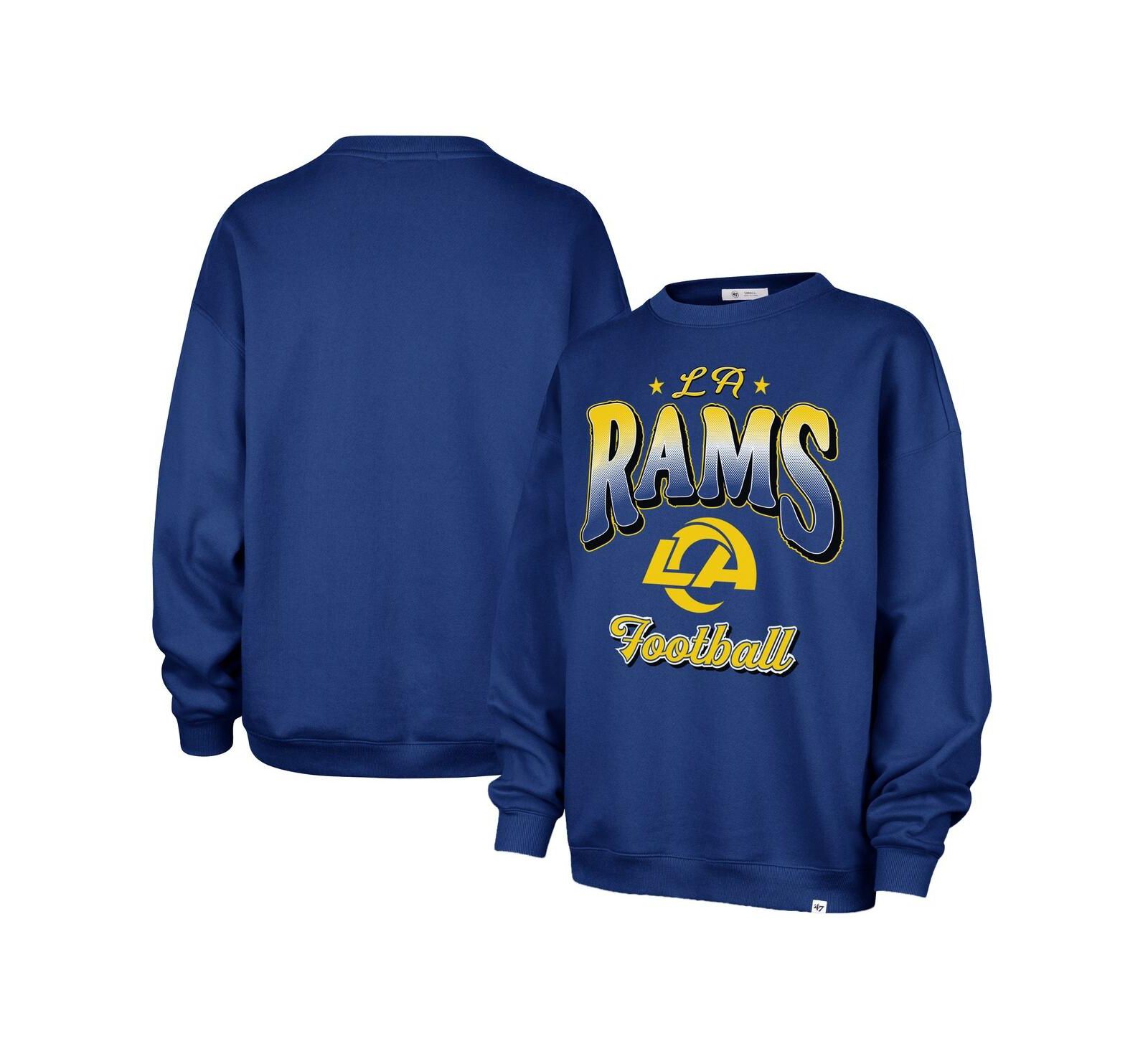 '47 Brand Women's Royal Los Angeles Rams Vibe Check Oversized Sweatshirt