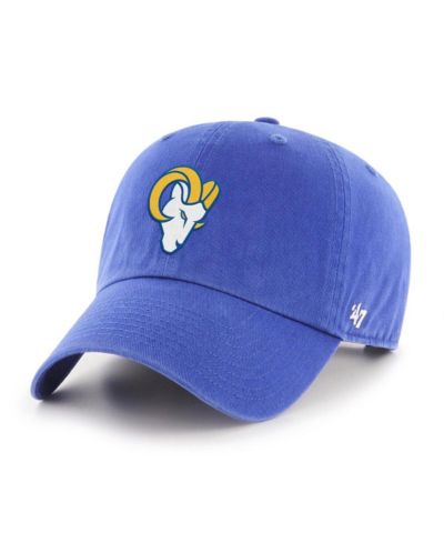 '47 Brand Мужская Royal Los Angeles Rams Secondary Logo Clean Up Adjustable Hat