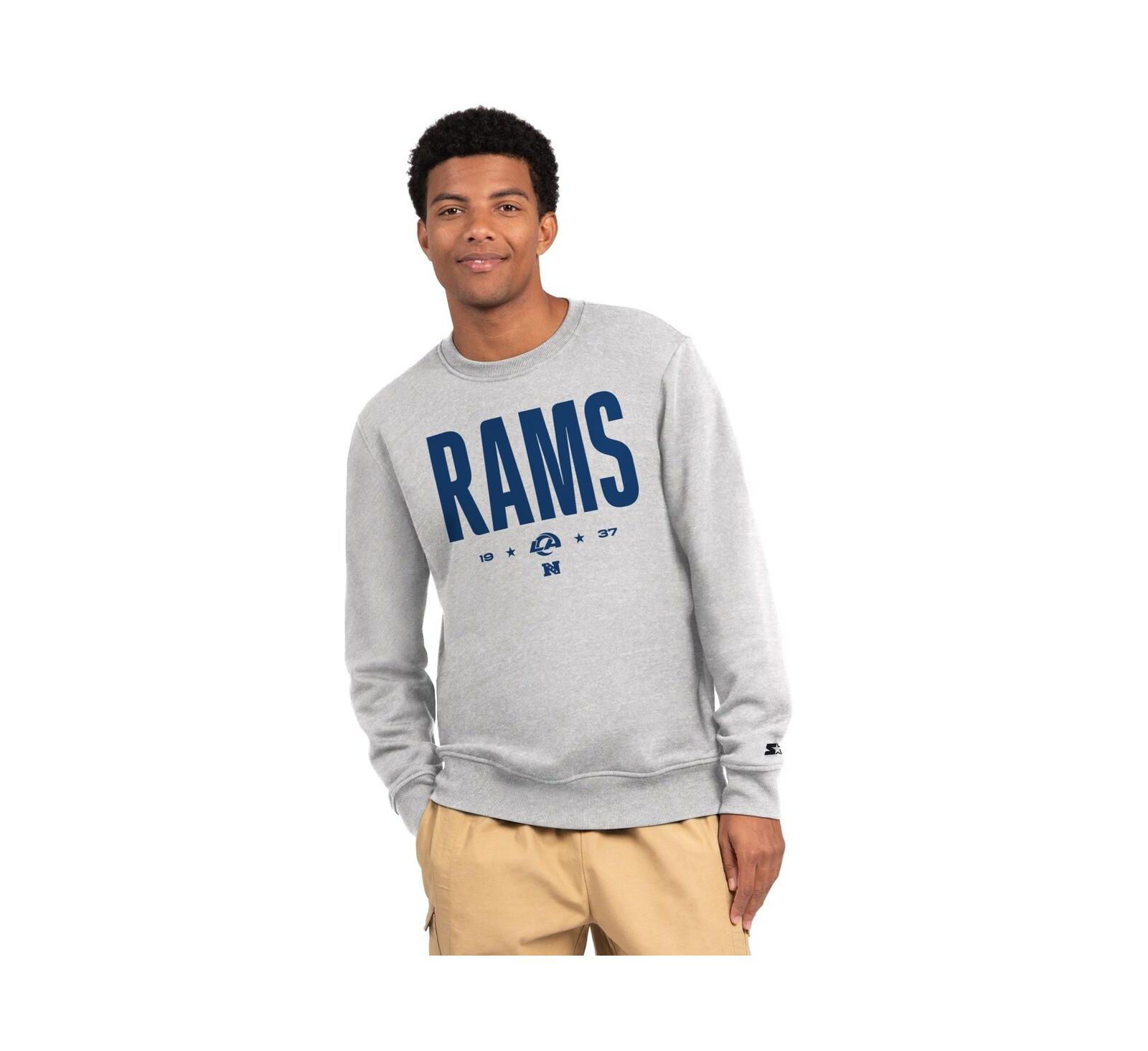Мужское свитшот Starter Ash Los Angeles Rams Port Co