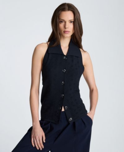 Kenneth Cole Women's Halter Neck Sweater
