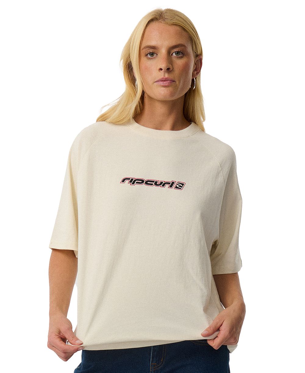 женская футболка Rip Curl Sunset Beach, реглан, свободный крой