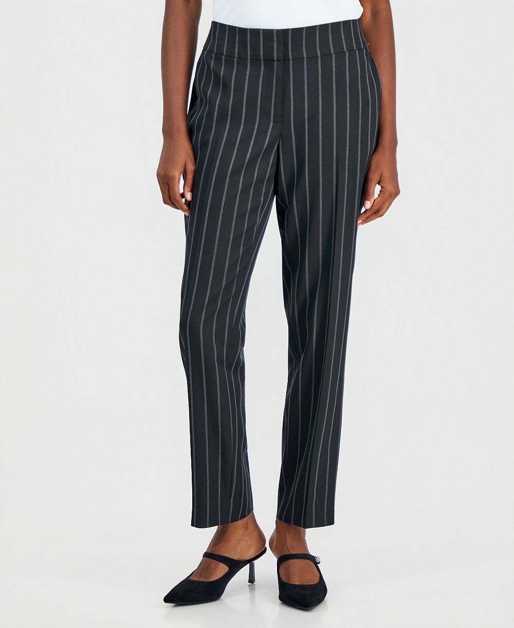 Kasper Women's Ava Straight-Leg Pinstripe Pants