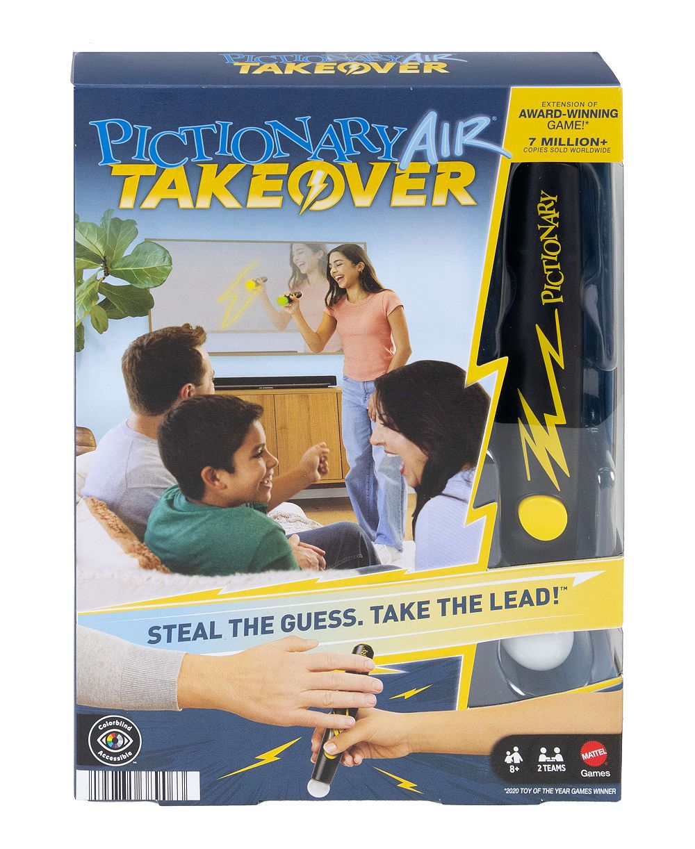 mattel pictionary air takeover рисование игра, возраст 8+