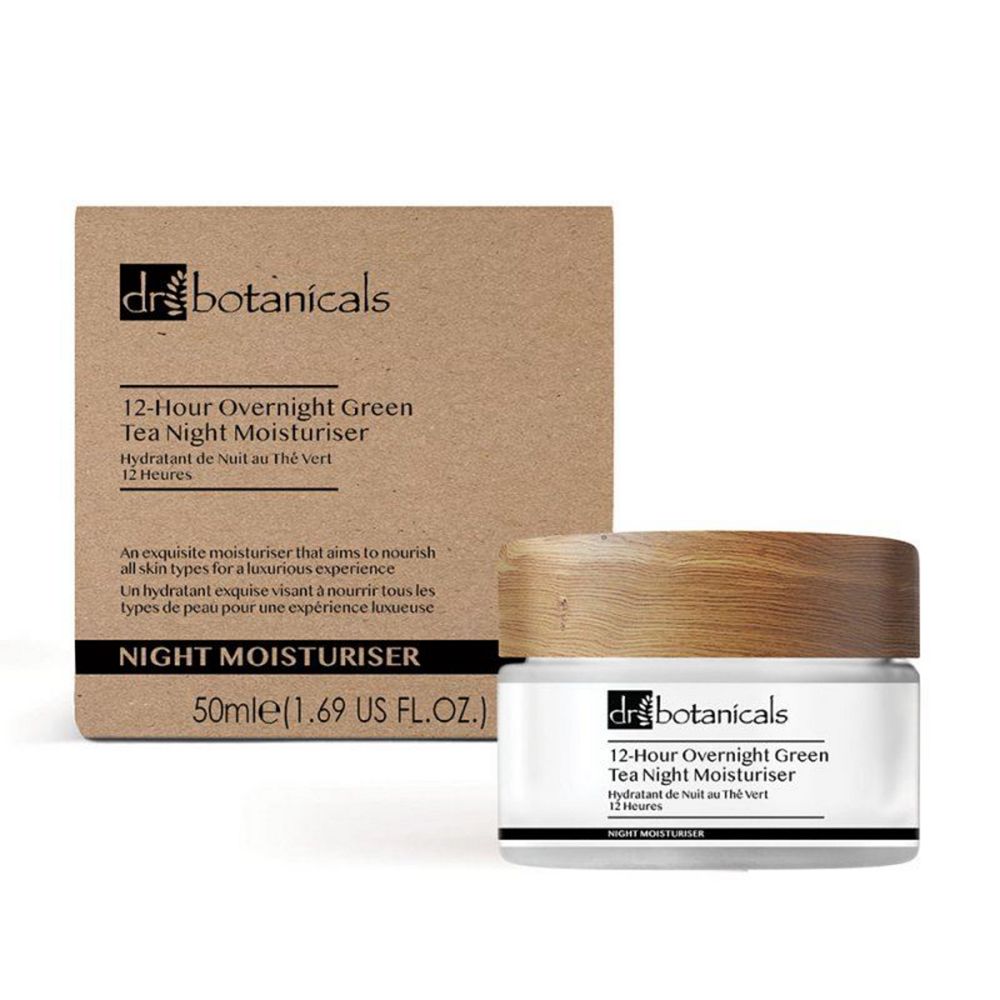Ночной увлажняющий крем Dr. Botanicals с зеленым чаем на 12 часов 50 ml