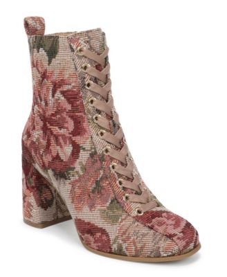 Wild Pair Women's Cosima Lace-Up Block-Heel Dress Booties, Macy's Exclusive