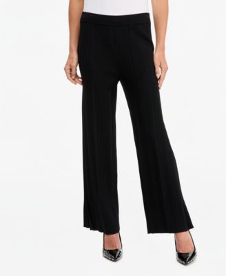 I.N.C. International Concepts Women's Wide-Leg Pull-On Ribbed Sweater Pant, Macy's Exclusive