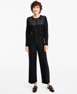 JM Collection Women's Wide-Leg Pull-On Ponte Pants, Macy's Exclusive