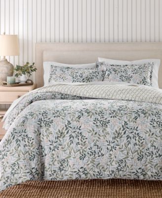 Charter Club Linden Vines 3-Piece Comforter Set, Full/Queen, Macy's Exclusive