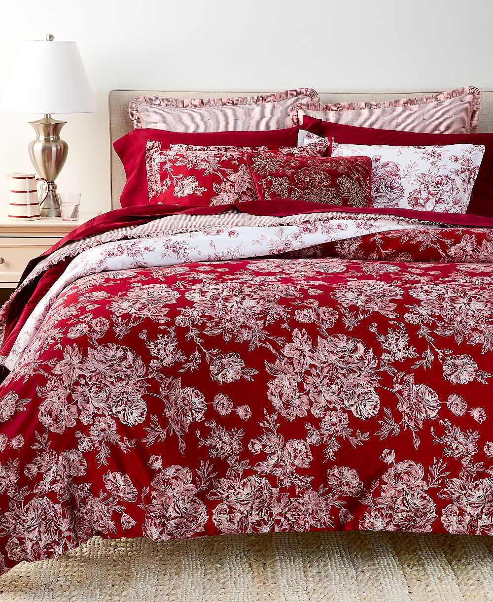 嘭 комплект罨㧣カバー Charter Club Primrose Toile 2-Piece Duvet Cover Set