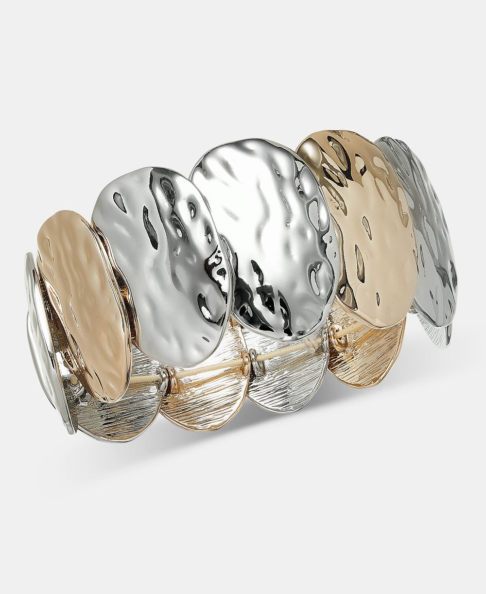 Браслет Sculptural Disc Stretch Style & Co