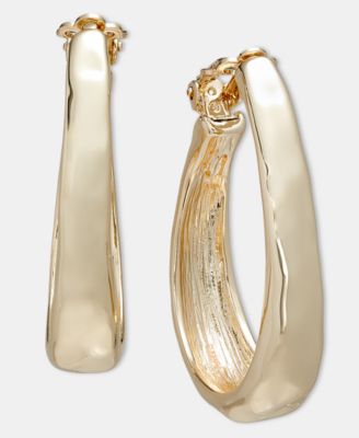 Style & Co Oval Clip-On Hoop Earrings, Macy's Exclusive