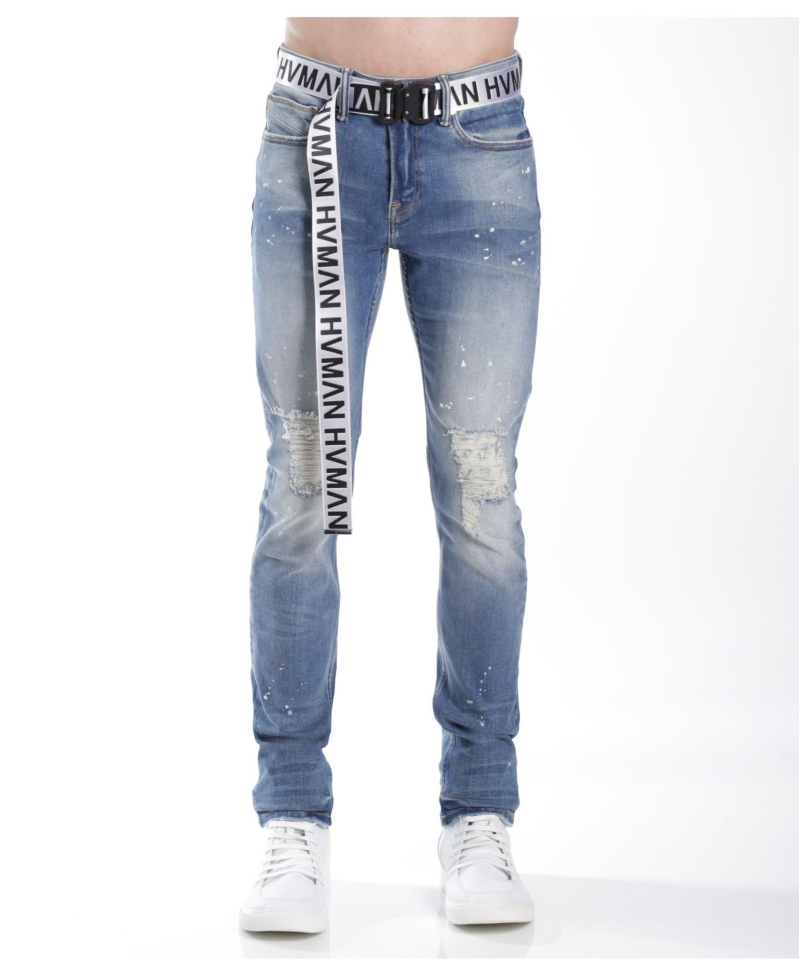 Мужские джинсы Hvman Chosen To Prevail x Cult Strat Super Skinny Fit