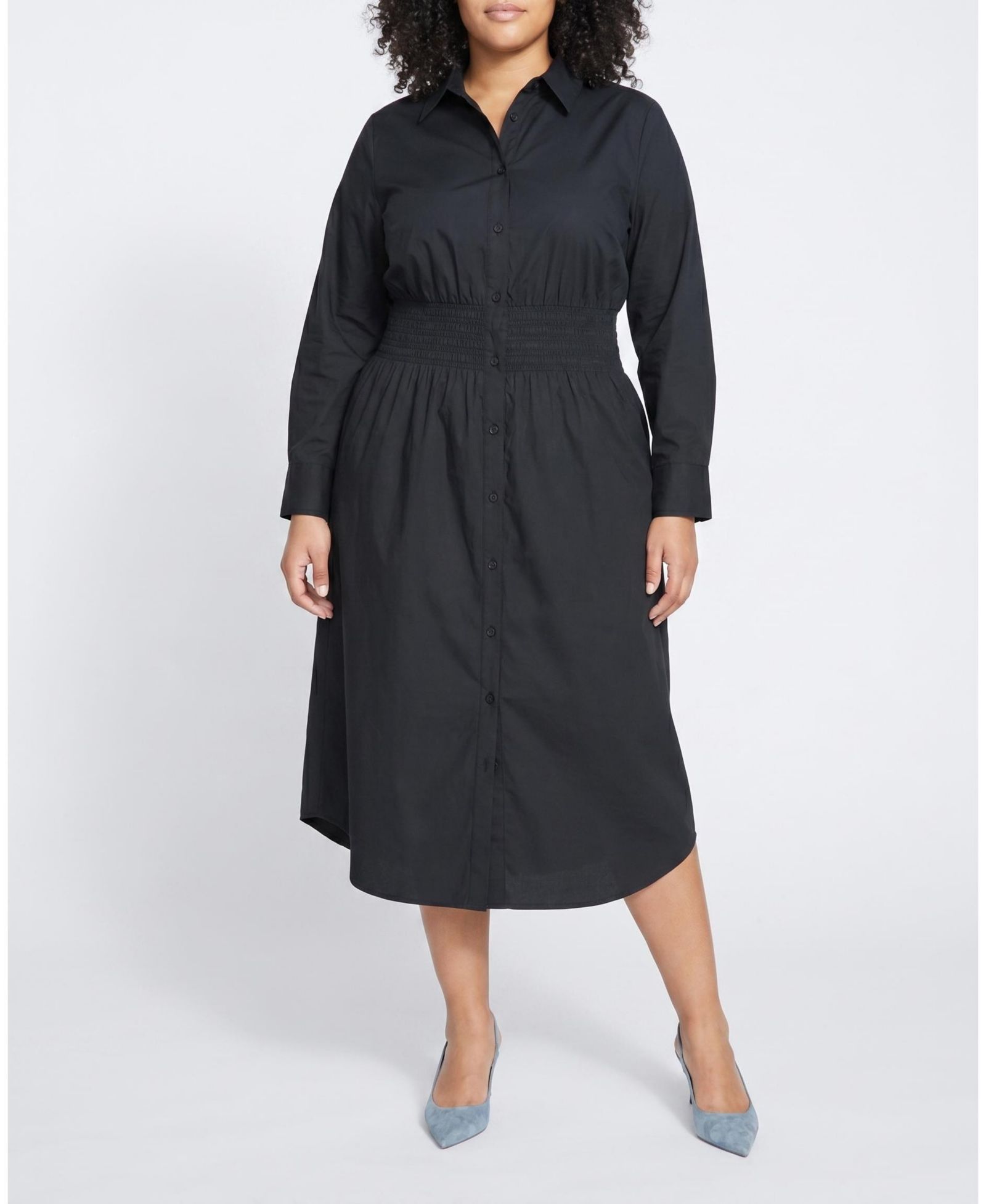 Платье-рубашка Universal Standard Plus Size Hamptons со сборками