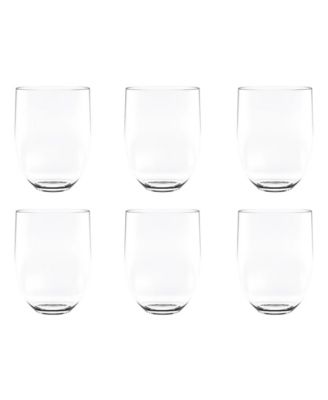 Abode Homewares набор акриловых бокалов для вина без ножки Quatro, 6 шт