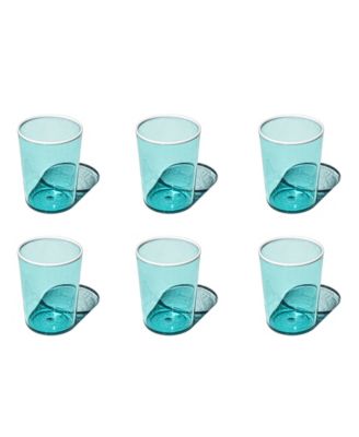 Abode Homewares Contrast Acrylic Drinking Glasses, Set of 6