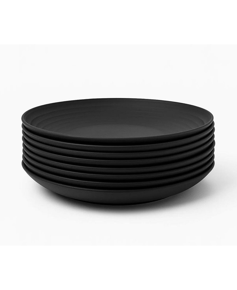 Набор обеденных тарелок Abode Homewares Ribbed Coupe Wheat 8 шт.