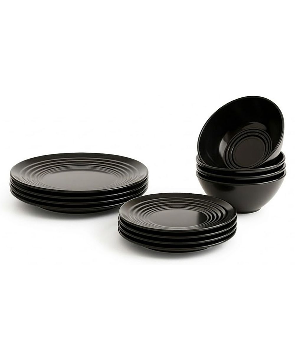 Набор столовой посуды Abode Homewares Barro NewWave Melamine, 12-Piece, на 4 персоны