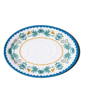 Abode Homewares Montelupo 14" Меламиновая овальная сервировочная тарелка