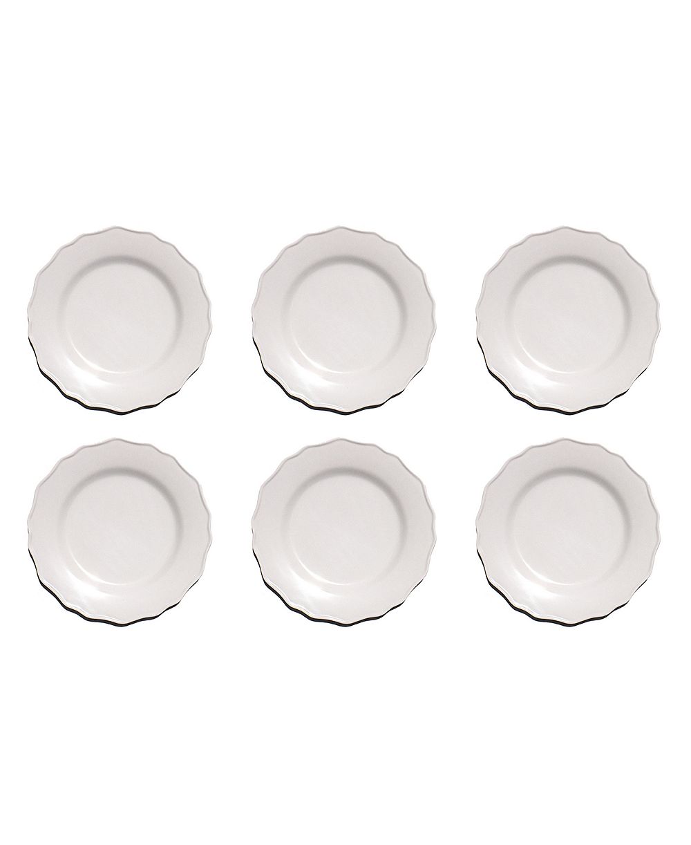 Abode Homewares тарелки для салата Scallop NewWave Melamine, набор из 6 шт